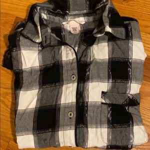 VS Black & White Checkered Cotton “Flannel”